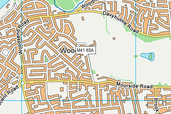 Davyhulme Park Golf Club map (M41 8SA) - OS VectorMap District (Ordnance Survey)