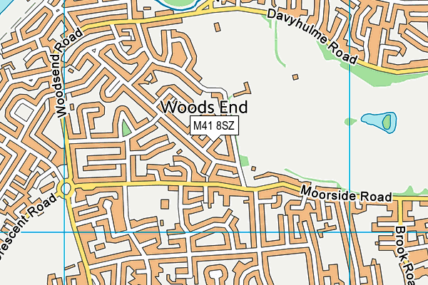 M41 8SZ map - OS VectorMap District (Ordnance Survey)