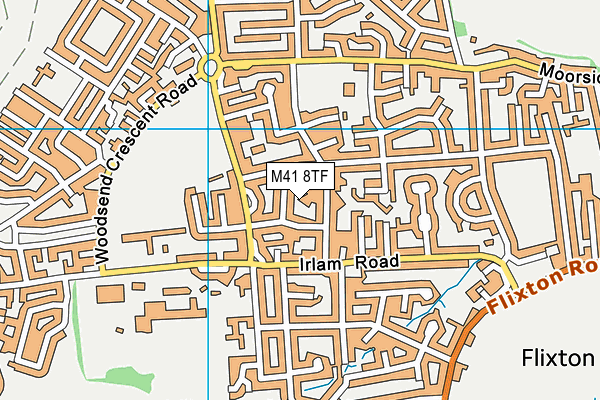 M41 8TF map - OS VectorMap District (Ordnance Survey)