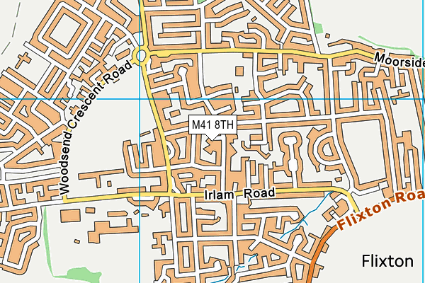 M41 8TH map - OS VectorMap District (Ordnance Survey)