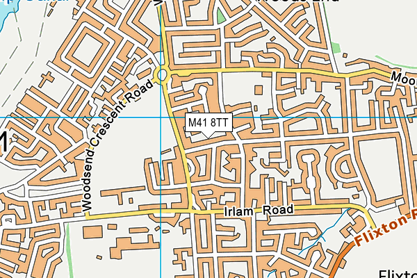 M41 8TT map - OS VectorMap District (Ordnance Survey)