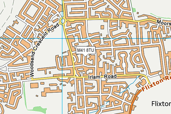 M41 8TU map - OS VectorMap District (Ordnance Survey)