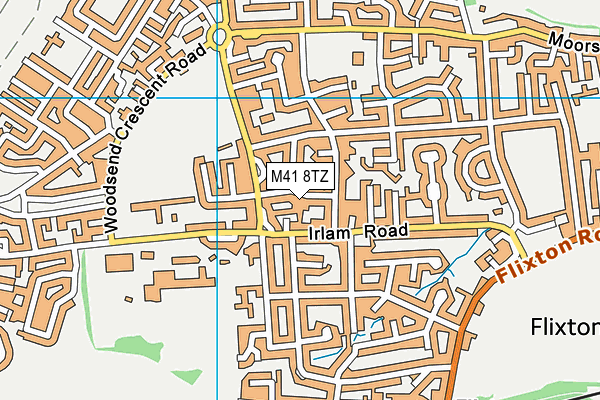 M41 8TZ map - OS VectorMap District (Ordnance Survey)