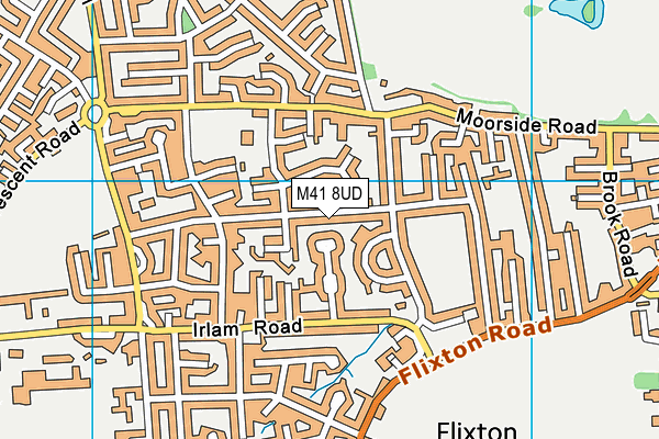 M41 8UD map - OS VectorMap District (Ordnance Survey)