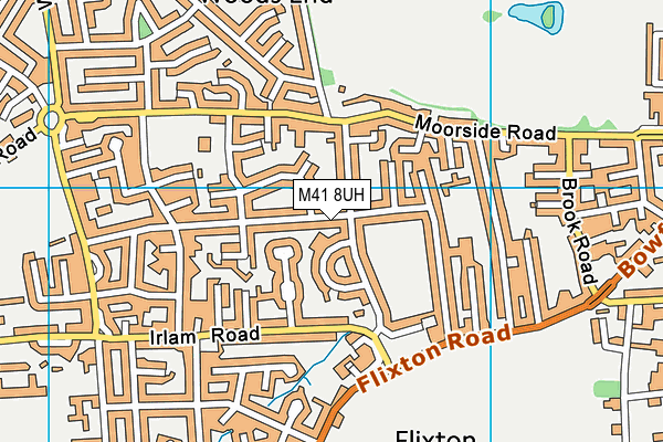 M41 8UH map - OS VectorMap District (Ordnance Survey)