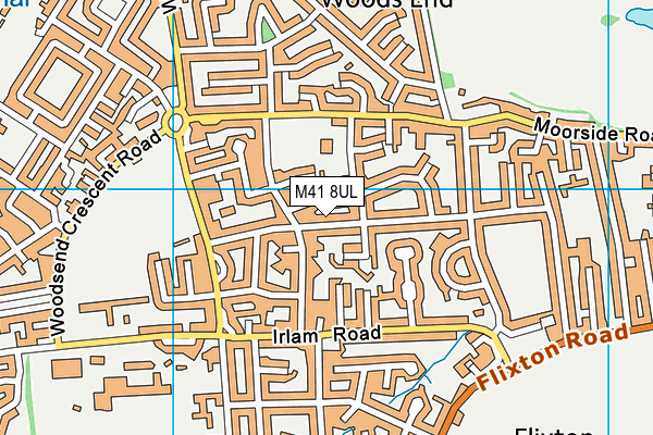 M41 8UL map - OS VectorMap District (Ordnance Survey)