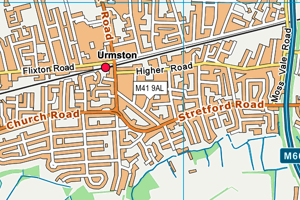 M41 9AL map - OS VectorMap District (Ordnance Survey)