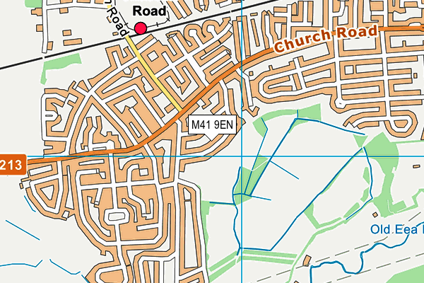 M41 9EN map - OS VectorMap District (Ordnance Survey)