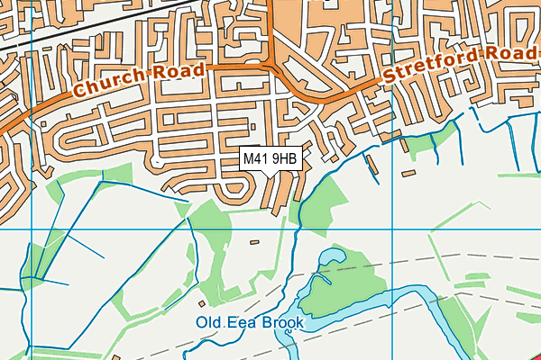 M41 9HB map - OS VectorMap District (Ordnance Survey)