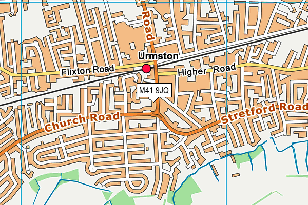 M41 9JQ map - OS VectorMap District (Ordnance Survey)