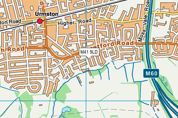 M41 9LD map - OS VectorMap District (Ordnance Survey)