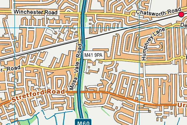 Highfield Primary School map (M41 9PA) - OS VectorMap District (Ordnance Survey)