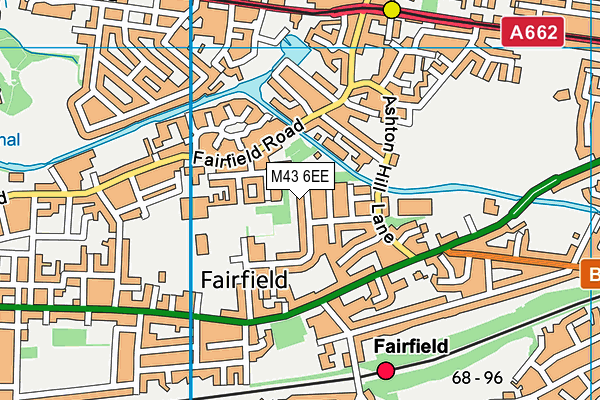 M43 6EE map - OS VectorMap District (Ordnance Survey)