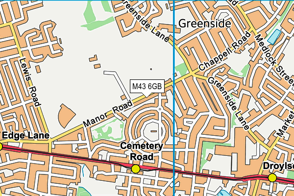 M43 6GB map - OS VectorMap District (Ordnance Survey)