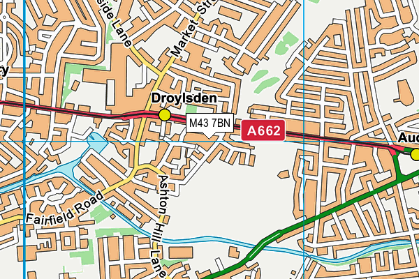 M43 7BN map - OS VectorMap District (Ordnance Survey)