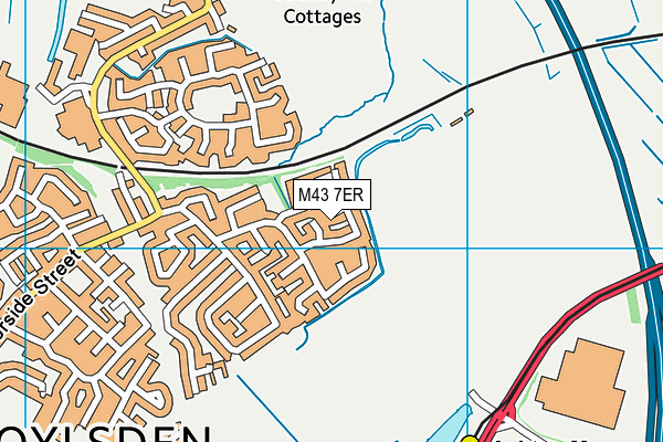 M43 7ER map - OS VectorMap District (Ordnance Survey)
