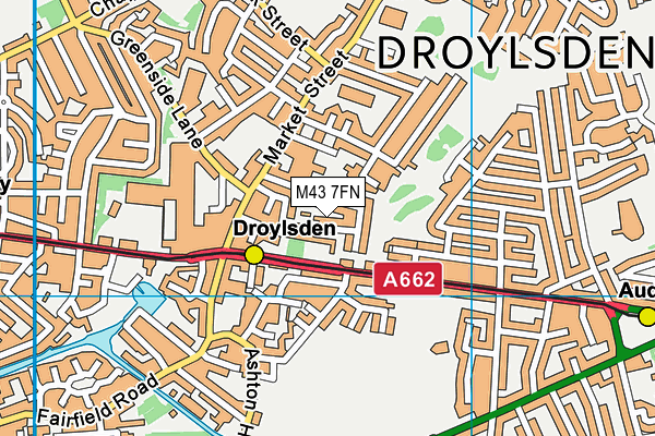 M43 7FN map - OS VectorMap District (Ordnance Survey)