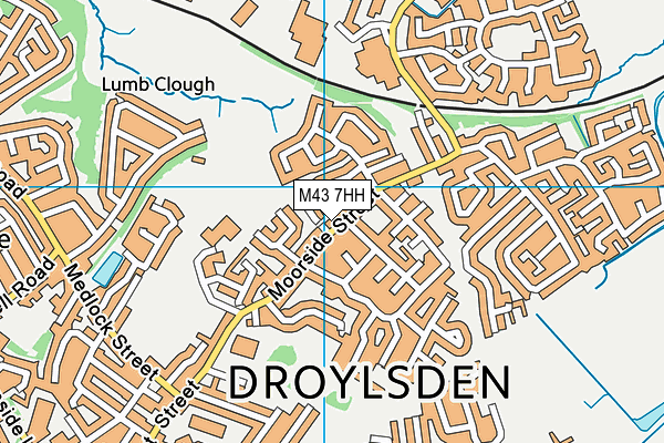 M43 7HH map - OS VectorMap District (Ordnance Survey)