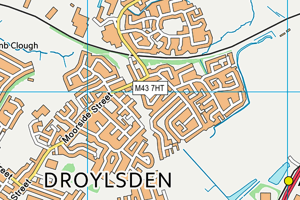 M43 7HT map - OS VectorMap District (Ordnance Survey)