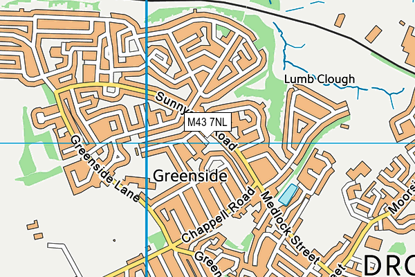 M43 7NL map - OS VectorMap District (Ordnance Survey)