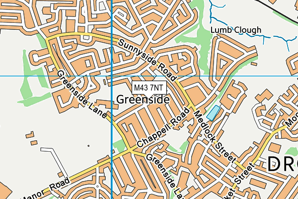 M43 7NT map - OS VectorMap District (Ordnance Survey)