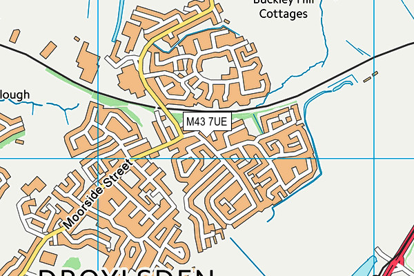 M43 7UE map - OS VectorMap District (Ordnance Survey)