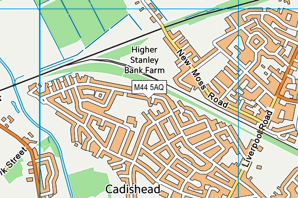 M44 5AQ map - OS VectorMap District (Ordnance Survey)