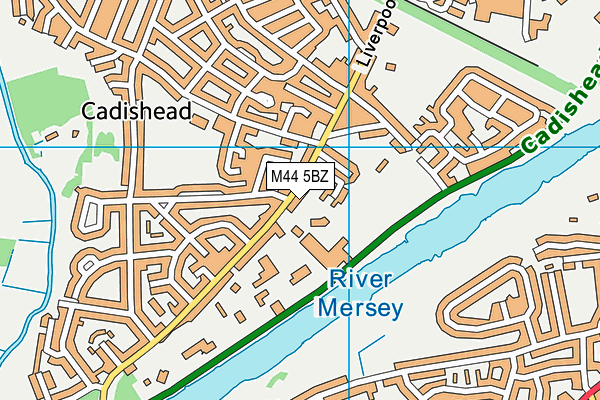 M44 5BZ map - OS VectorMap District (Ordnance Survey)