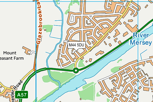 M44 5DU map - OS VectorMap District (Ordnance Survey)