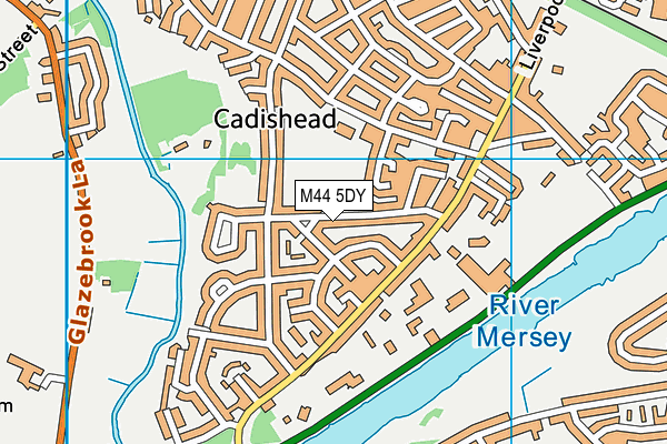 M44 5DY map - OS VectorMap District (Ordnance Survey)