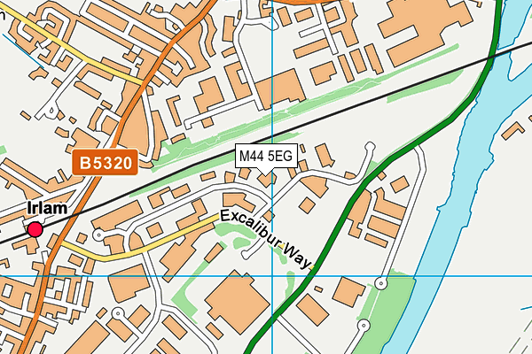 M44 5EG map - OS VectorMap District (Ordnance Survey)