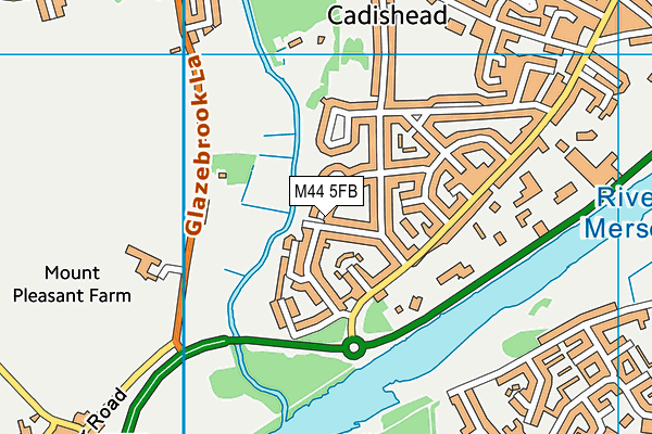 M44 5FB map - OS VectorMap District (Ordnance Survey)