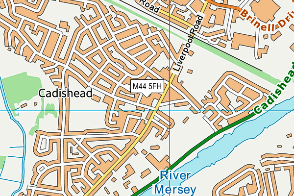 M44 5FH map - OS VectorMap District (Ordnance Survey)