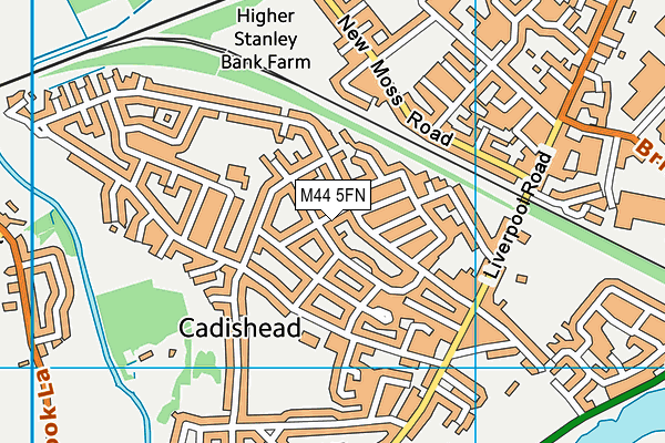 M44 5FN map - OS VectorMap District (Ordnance Survey)