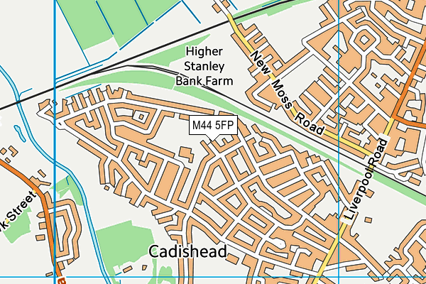 M44 5FP map - OS VectorMap District (Ordnance Survey)