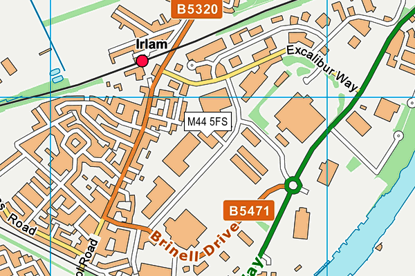 M44 5FS map - OS VectorMap District (Ordnance Survey)