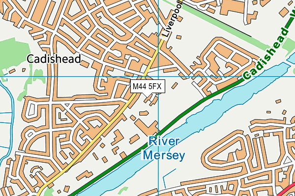 M44 5FX map - OS VectorMap District (Ordnance Survey)