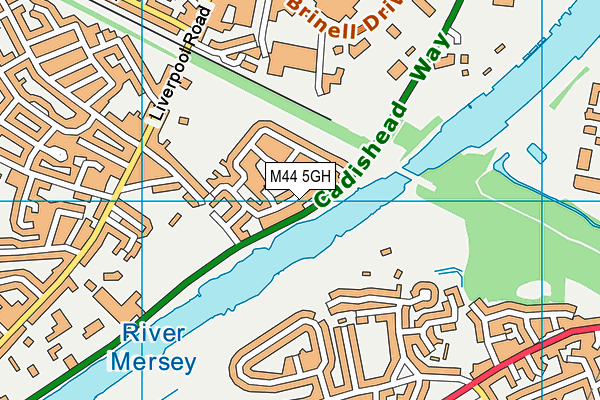 M44 5GH map - OS VectorMap District (Ordnance Survey)