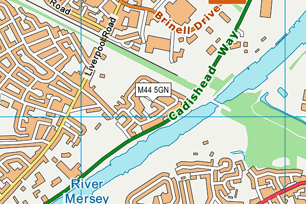 M44 5GN map - OS VectorMap District (Ordnance Survey)