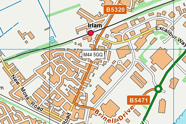 M44 5GQ map - OS VectorMap District (Ordnance Survey)