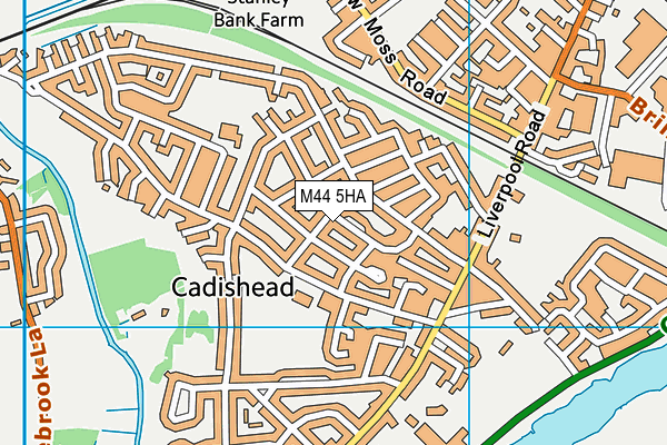 M44 5HA map - OS VectorMap District (Ordnance Survey)