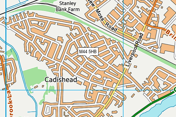 M44 5HB map - OS VectorMap District (Ordnance Survey)