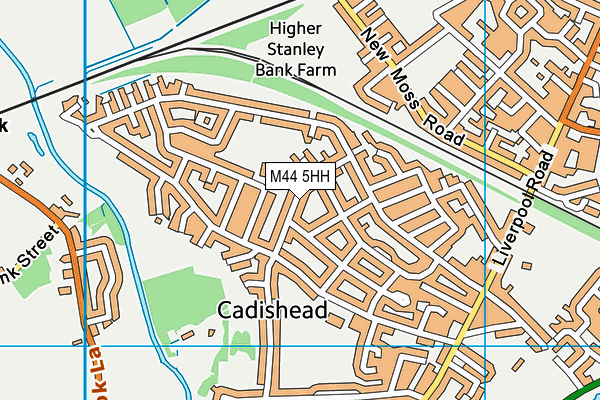 M44 5HH map - OS VectorMap District (Ordnance Survey)