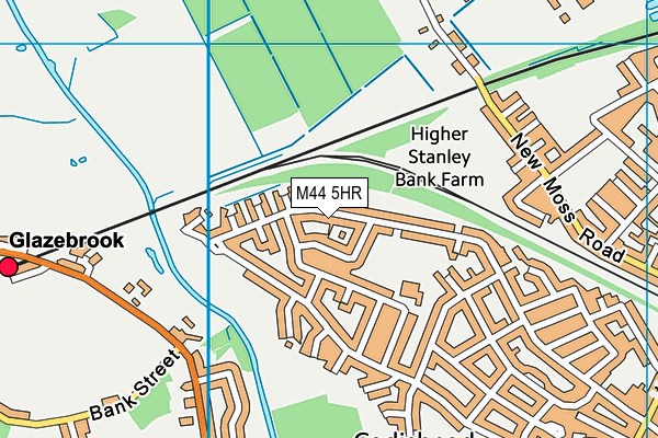 M44 5HR map - OS VectorMap District (Ordnance Survey)