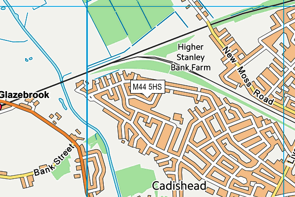 M44 5HS map - OS VectorMap District (Ordnance Survey)