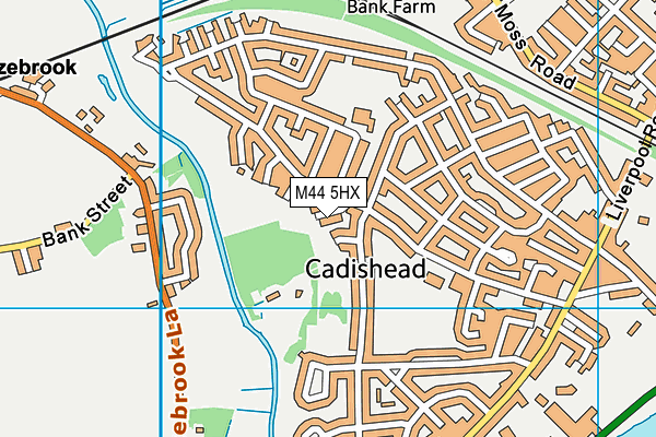 M44 5HX map - OS VectorMap District (Ordnance Survey)