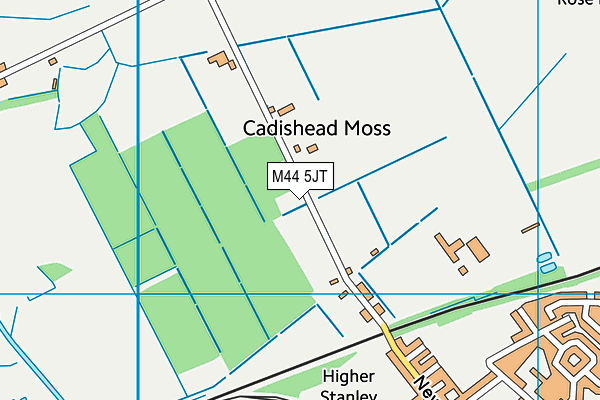 M44 5JT map - OS VectorMap District (Ordnance Survey)