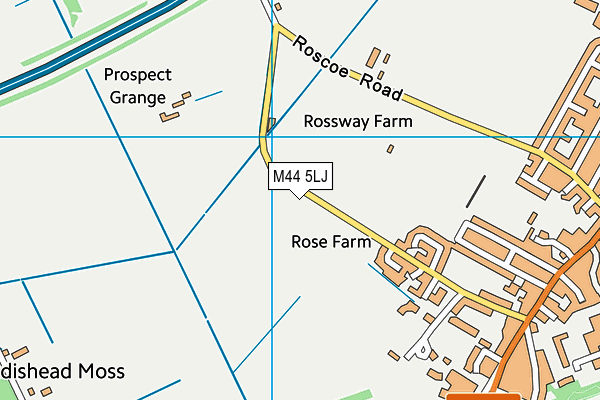 M44 5LJ map - OS VectorMap District (Ordnance Survey)