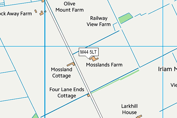 M44 5LT map - OS VectorMap District (Ordnance Survey)