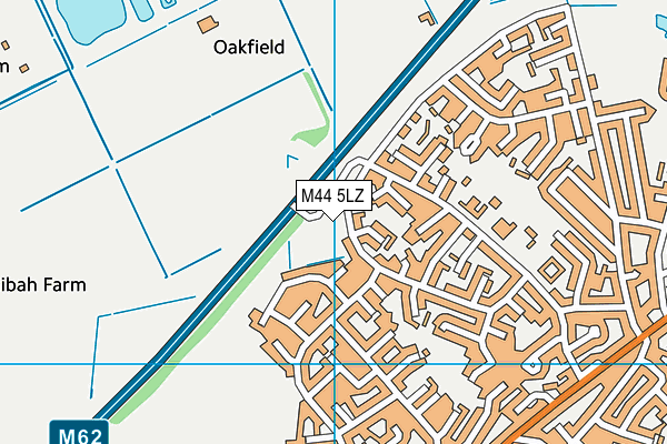 M44 5LZ map - OS VectorMap District (Ordnance Survey)
